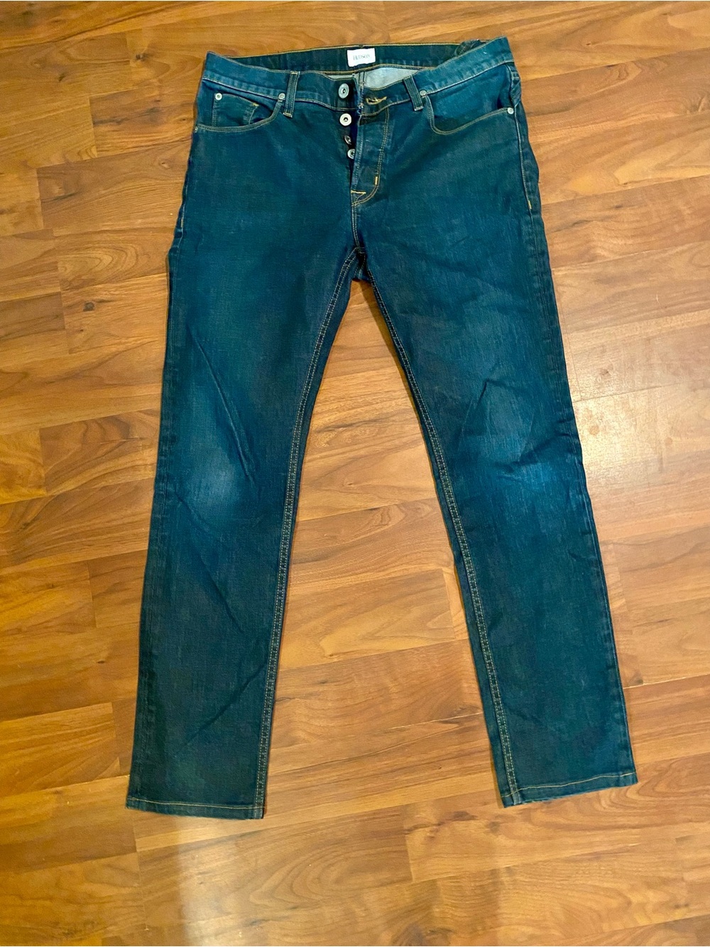 Hudson Jeans Men's Dark Indigo Straight Fit Jeans size 32 like new - Picture 3 of 3